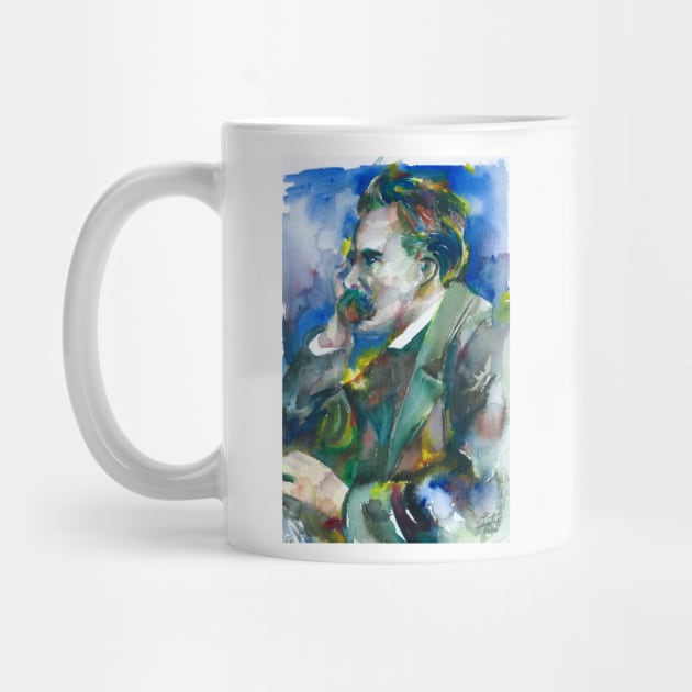 FRIEDRICH NIETZSCHE watercolor portrait.4 by lautir